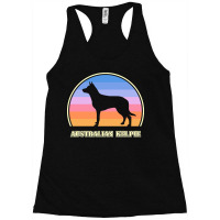 Australian Kelpie Australian Kelpie Vintage Sunset Dog Racerback Tank | Artistshot