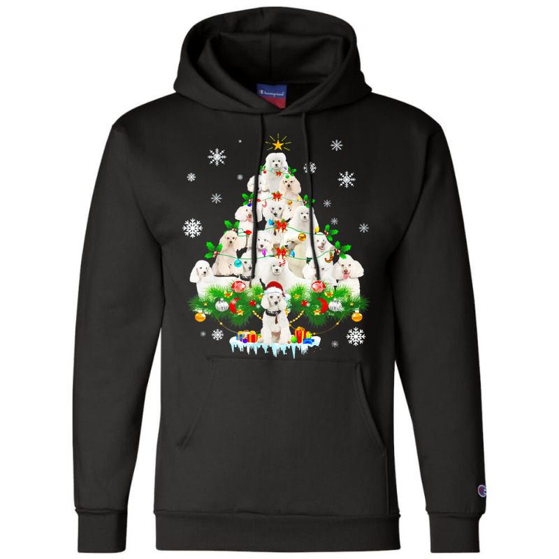 Funny Funny Poodle Christmas Tree Ornament Decor Costume Champion Hoodie | Artistshot