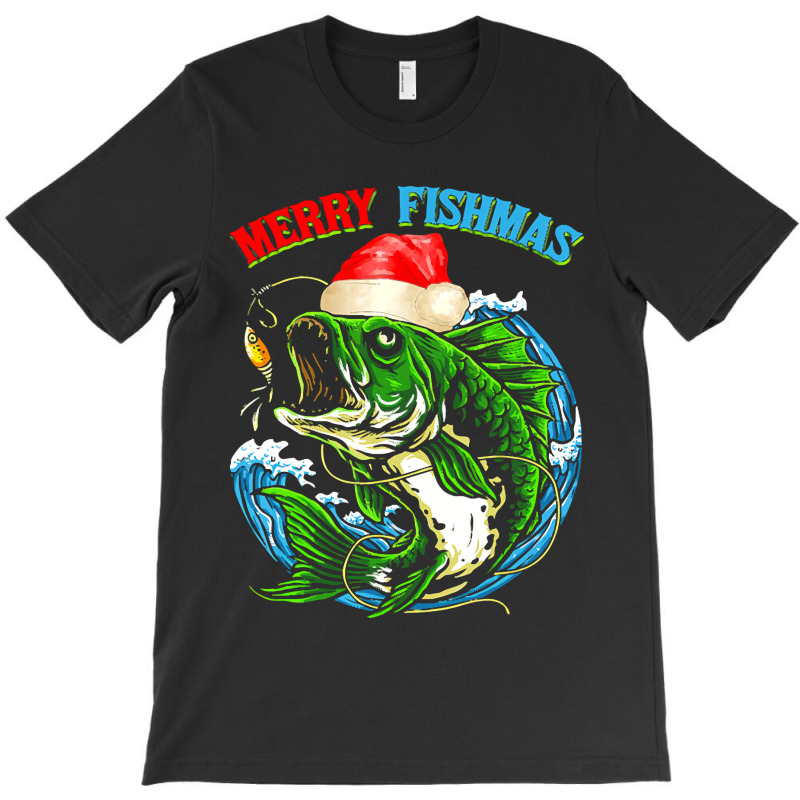 Funny Merry Christmas Fishmas Funny Fishing Fish Present T-shirt | Artistshot