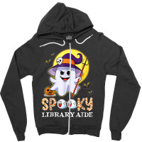 Spooky Library Aide Zipper Hoodie | Artistshot