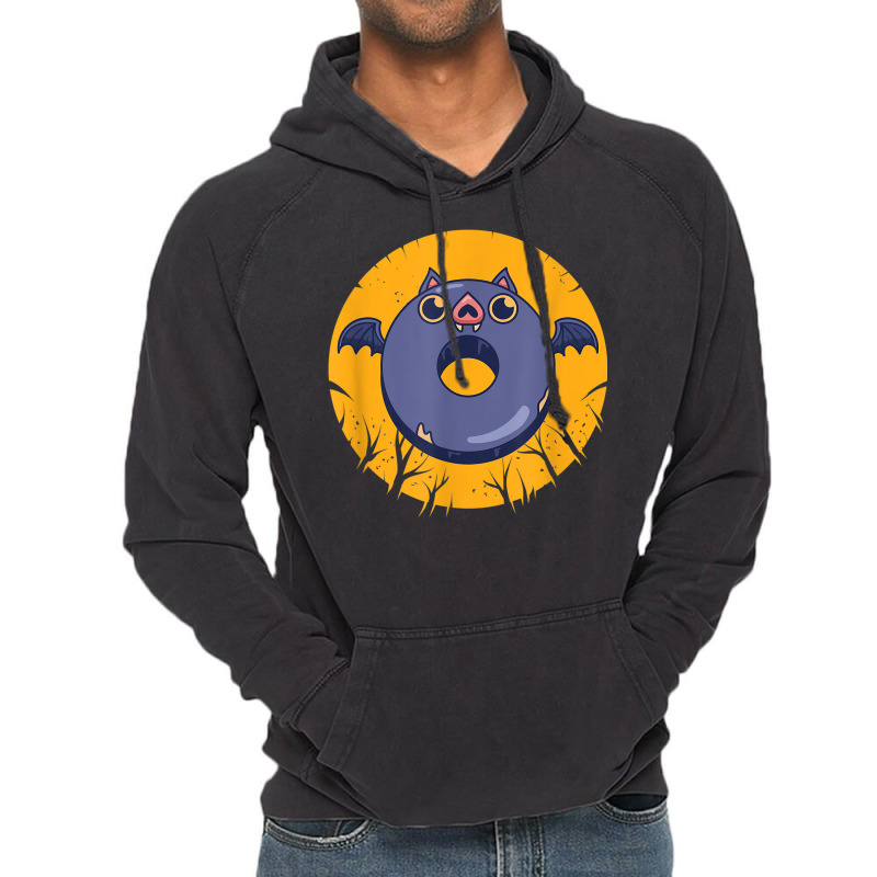 Donut Bat Spooky Halloween Costume Halloween Party Vintage Hoodie | Artistshot