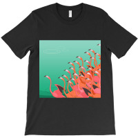 Fresco Of The Flamingoes T-shirt | Artistshot