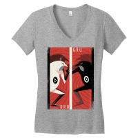 Dru And Gru Face Off Women's V-neck T-shirt | Artistshot