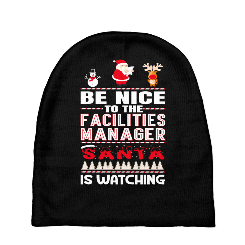 Be Nice To The Facilities Manager Baby Beanies by Alumbasisia | Artistshot