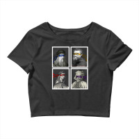 Ninja Artists Leonardo Donatello Raphael Michelangelo Parody Renaissan Crop Top | Artistshot