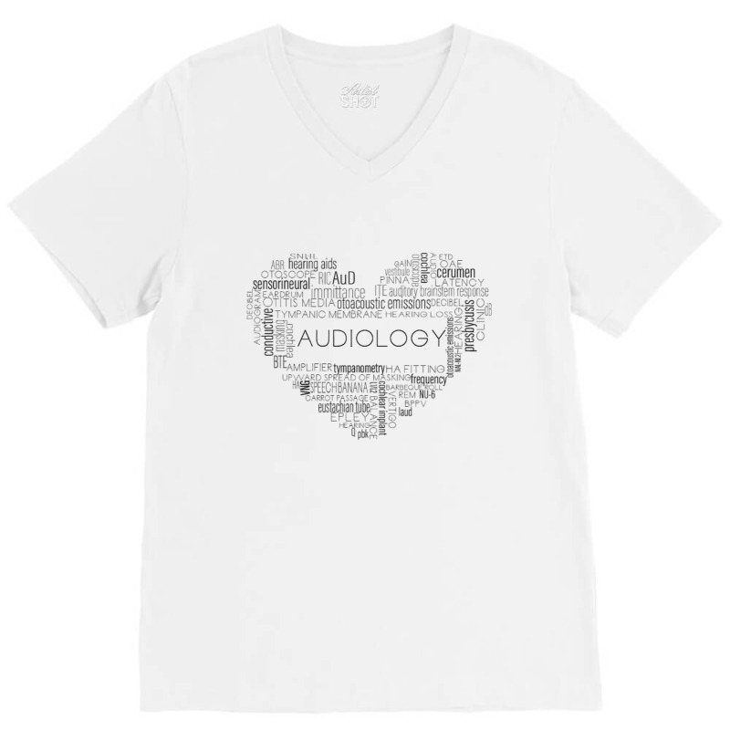 Audiology Heart V-Neck Tee by cm-arts | Artistshot