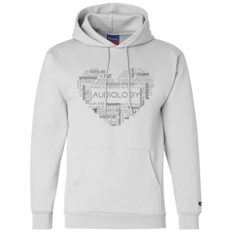 Audiology Heart Champion Hoodie by cm-arts | Artistshot