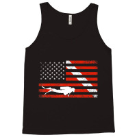 Diver Down Dive Flag Scuba Diving American Flag Tank Top | Artistshot