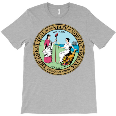 Seal Of North Carolina U S State Symbol Flag Of Cliparts T-shirt Designed By Lotus Fashion Realm