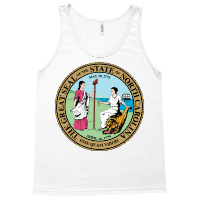 Seal Of North Carolina U S State Symbol Flag Of Cliparts Tank Top Designed By Lotus Fashion Realm