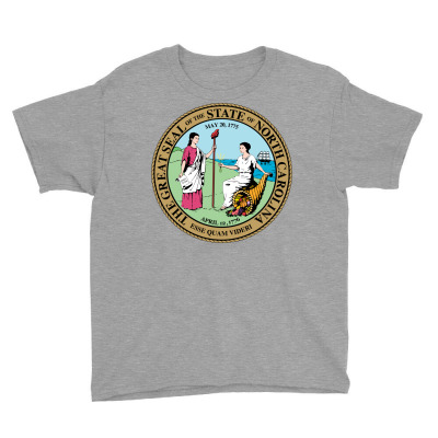 Seal Of North Carolina U S State Symbol Flag Of Cliparts Youth Tee Designed By Lotus Fashion Realm