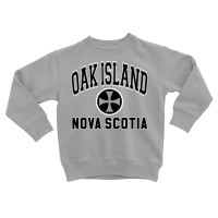 Oak Island Varsity Style Cross Black Print Pullover Hoodie Toddler Sweatshirt | Artistshot