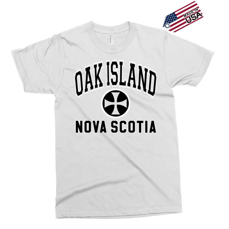 Oak Island Varsity Style Cross Black Print Pullover Hoodie Exclusive T-shirt by cm-arts | Artistshot