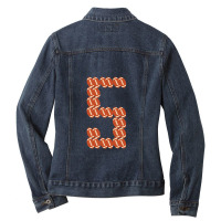 Player Number 5 Five- American Football Game Ladies Denim Jacket | Artistshot