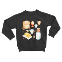 Baker Ingredients  Assorted Baking Ingredients Toddler Sweatshirt | Artistshot