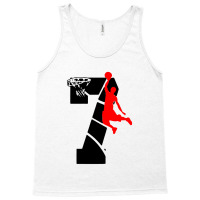 Kids 7 Year Old 7th Basketball Birthday Tank Top | Artistshot