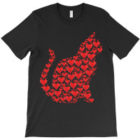 Funny Valentine Day Gift Valentines Day Cat Of Hearts Funny Kitty Kitt T-shirt | Artistshot