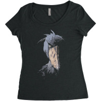 Shoebill African Bird Aztec Mayan Bird Lover Cool Distressed Women's Triblend Scoop T-shirt | Artistshot