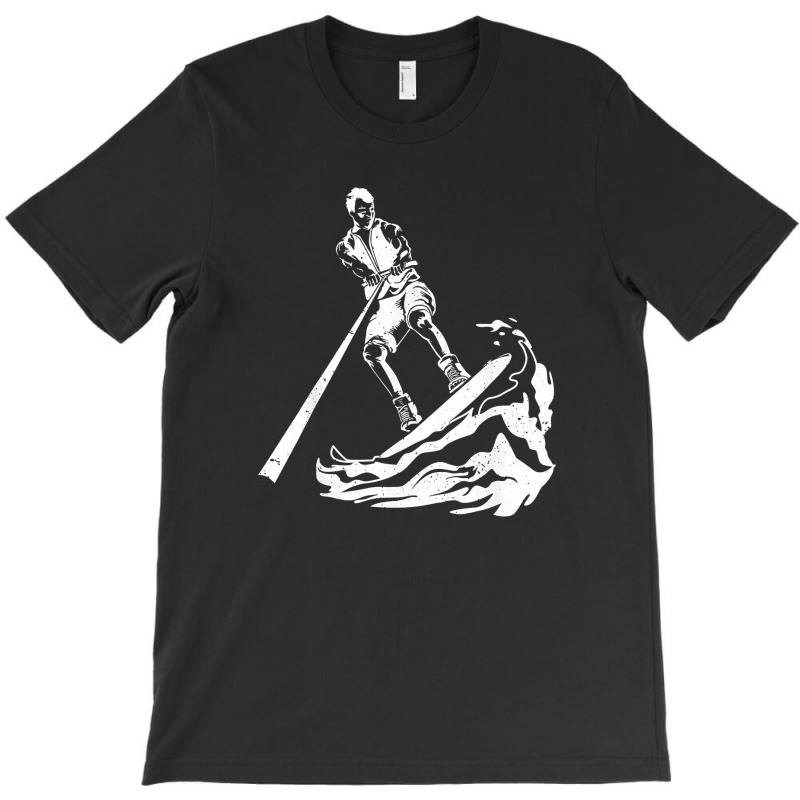 Funny Water Skiing Art For Men Women Wakeboarding Lovers T Shirt 5fhus T-shirt | Artistshot