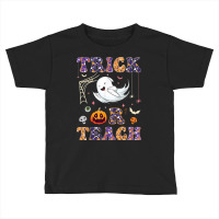 Trick Or Teach Cute Halloween Teacher Ghost Men Women 2022 Toddler T-shirt | Artistshot