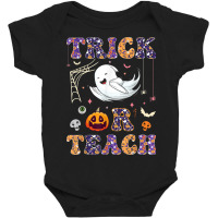 Trick Or Teach Cute Halloween Teacher Ghost Men Women 2022 Baby Bodysuit | Artistshot