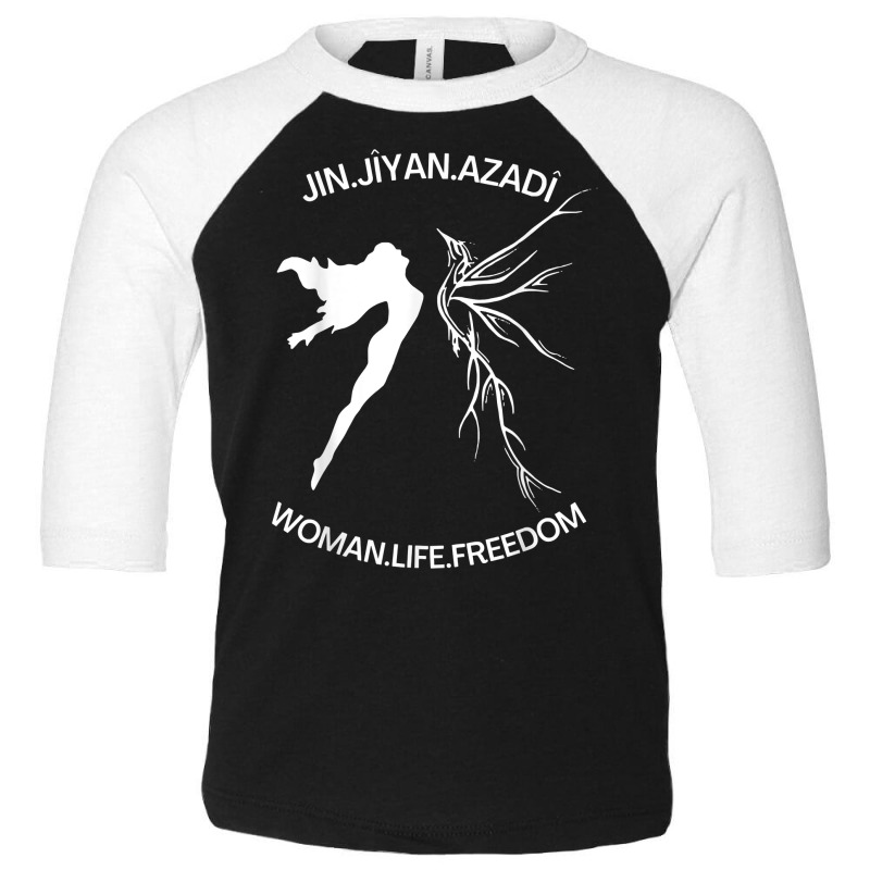 Women Life Freedom Iran Feminist Vintage Jin Jiyan Azadi T Shirt Toddler 3/4 Sleeve Tee by cm-arts | Artistshot