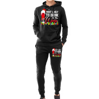 Funny Wine Lovers Christmas Most Likely To Drink All The Wine Christma Hoodie & Jogger Set | Artistshot