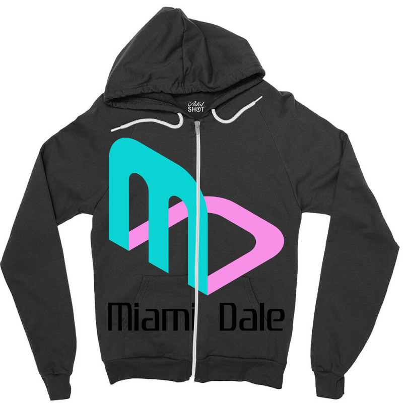 Miami Dale Video Game Company Zipper Hoodie | Artistshot