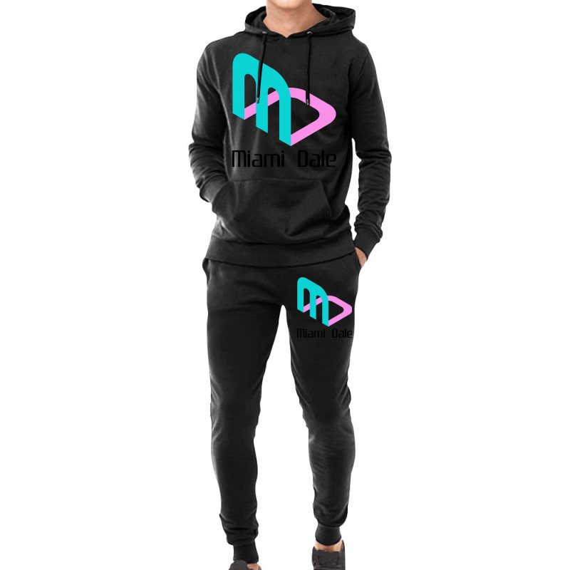 Miami Dale Video Game Company Hoodie & Jogger Set | Artistshot