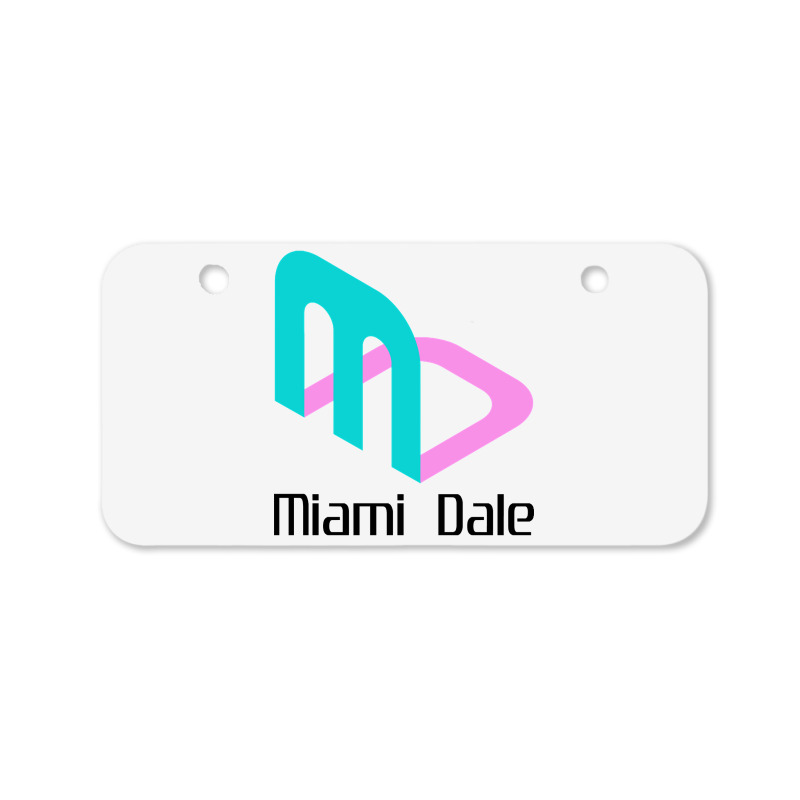 Miami Dale Video Game Company Bicycle License Plate | Artistshot