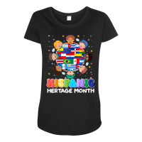 Hispanic Heritage Month Latin American Flag Kids Boys Girls T Shirt Maternity Scoop Neck T-shirt | Artistshot