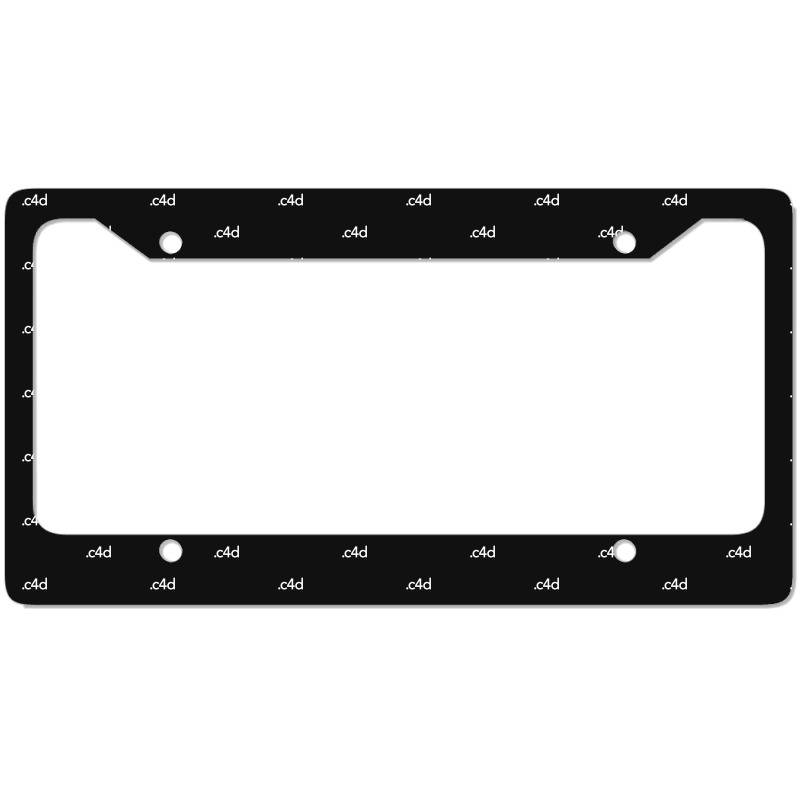 Cinema 4d File Extension License Plate Frame by JamesMccollough | Artistshot