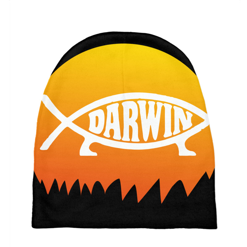 Darwin Fish Baby Beanies by murdermydudepodcast | Artistshot