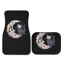 Womens Cat And Moon Sugar Skull Dia De Los Muertos Day Of The Dead V N Full Set Car Mats | Artistshot