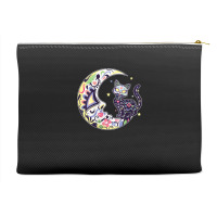 Womens Cat And Moon Sugar Skull Dia De Los Muertos Day Of The Dead V N Accessory Pouches | Artistshot