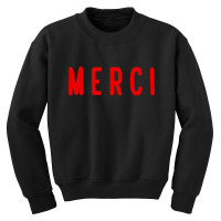 Noun Merci Thank You Translation Youth Sweatshirt | Artistshot