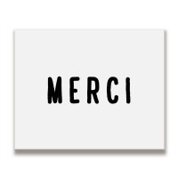 Noun Merci Thank You Translation Metal Print Horizontal | Artistshot