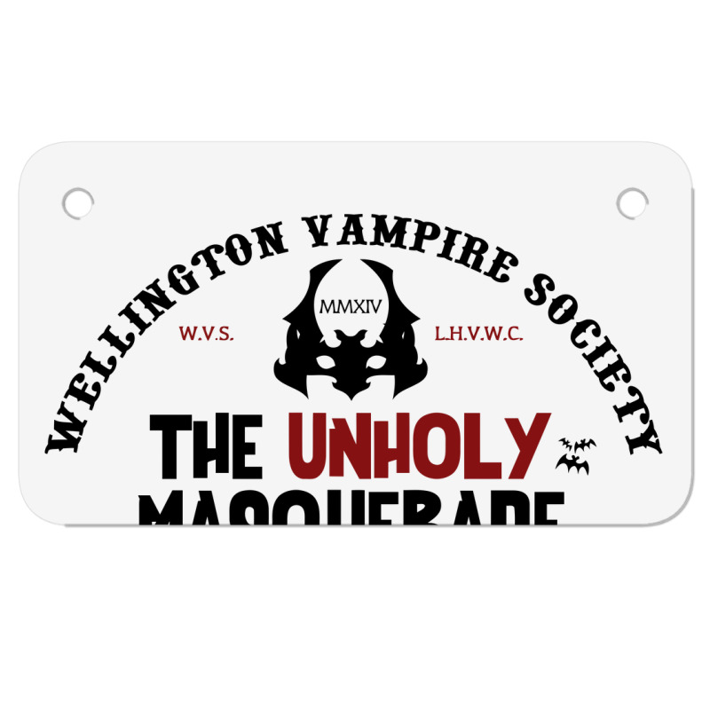 The Wellington Vampire Society   What We Do In The Shadows Motorcycle License Plate | Artistshot