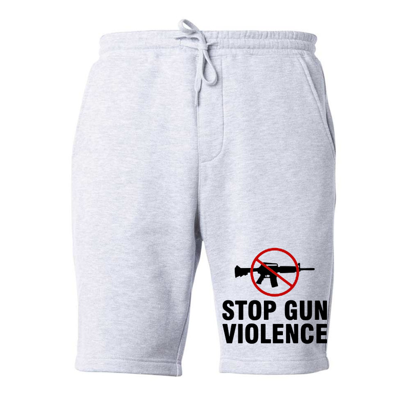 Stop Gun Violence Fleece Short | Artistshot