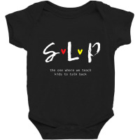 Slp Teacher Shirts Speech Language Pathologist Baby Bodysuit | Artistshot