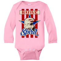 American Eagle Native Spirit Long Sleeve Baby Bodysuit | Artistshot