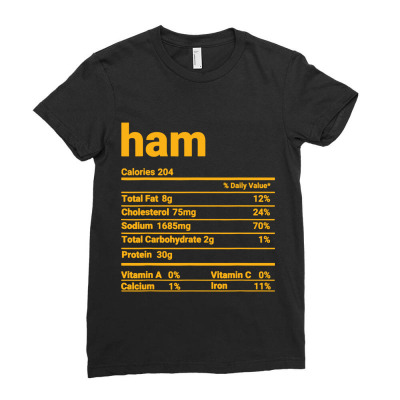 Ham Daily Value Ladies Fitted T-shirt Designed By Lylolyla