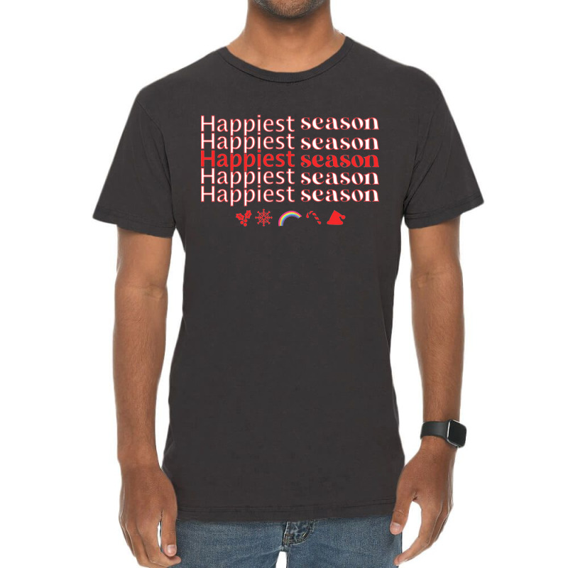 Happiest Holiday Season Vintage T-shirt | Artistshot