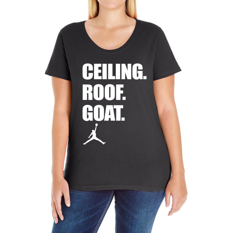 Custom Ceiling Roof Goat Las Curvy T Shirt By Zone Artistshot