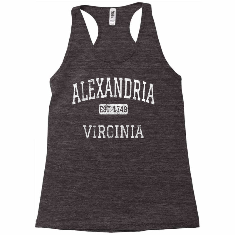 Alexandria Virginia Va Vintage T Shirt Racerback Tank by cm-arts | Artistshot