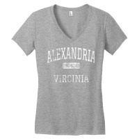 Alexandria Virginia Va Vintage T Shirt Women's V-neck T-shirt | Artistshot