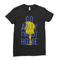 Go Away Im Not Home Gru Silhouette Ladies Fitted T-shirt | Artistshot