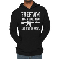 Awesome Freedom Has A Nice Ring And A Bit Of Recoil Sweatshirt Lightweight Hoodie | Artistshot