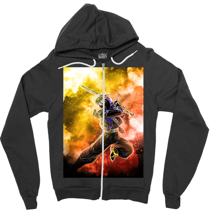 Dark Soul Of Trunks 6 Zipper Hoodie by AbigailBowen | Artistshot