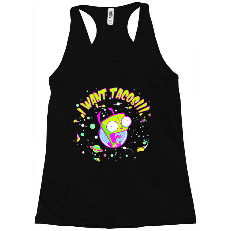 Invader Zim Gir I Want Tacos Space Racerback Tank by cm-arts | Artistshot